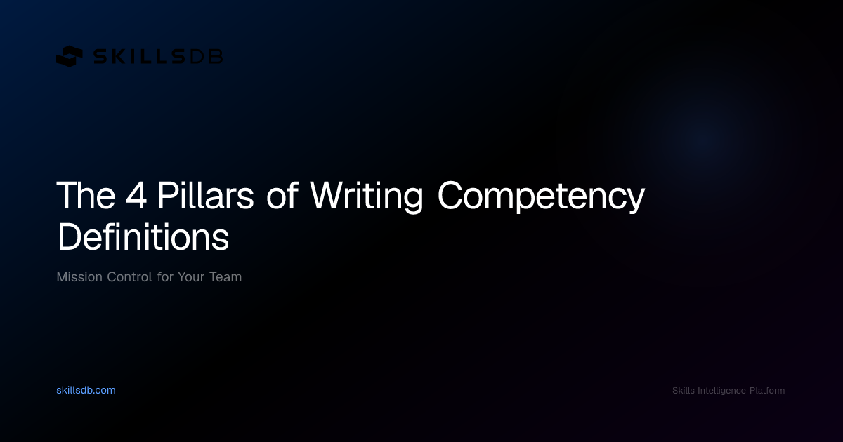4 Pillars of Writing Effective Competency Definitions
